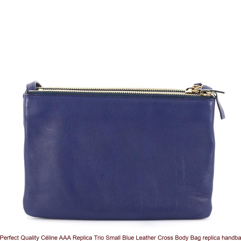 Perfect Quality Céline AAA Replica Trio Small Blue Leather Cross Body ...